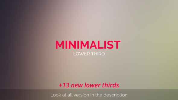 MInimalist Lower Third - Download Videohive 11766370