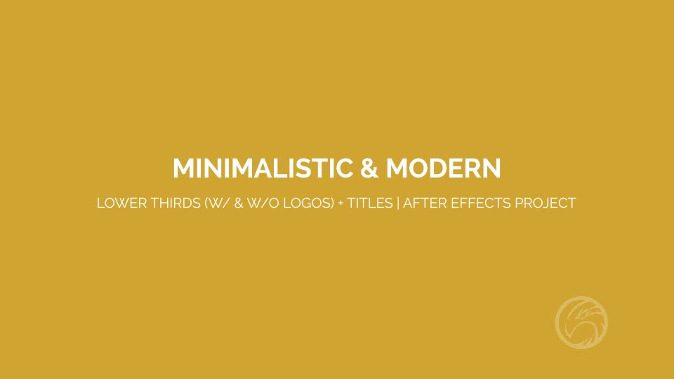 Minimalist & Modern Lower Thirds - Download Videohive 8552965