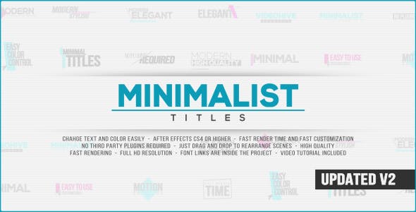 Minimalist Titles - 14677323 Download Videohive
