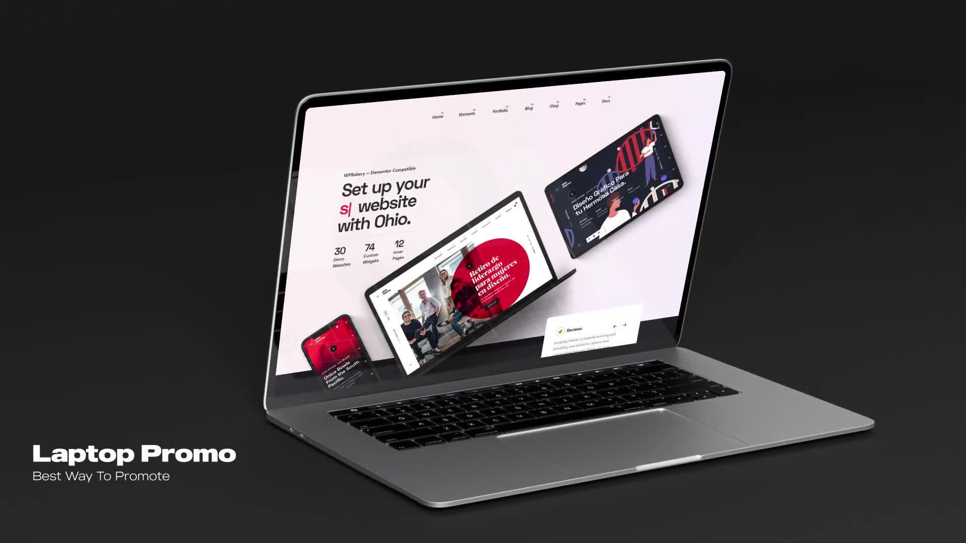 Minimalistic Laptop Website Promo Videohive 35604755 After Effects Image 1