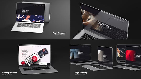 Minimalistic Laptop Website Promo - Videohive Download 35604755
