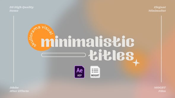 Minimalistic Titles - 33595530 Download Videohive