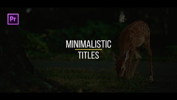 Minimalistic Titles for Premiere Pro | Essential Graphics - 22280748 Download Videohive