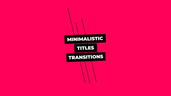 Minimalistic Titles Transitions - 33345259 Download Videohive