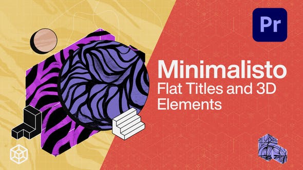 Minimalisto Flat Titles and 3D Elements - 33516859 Videohive Download
