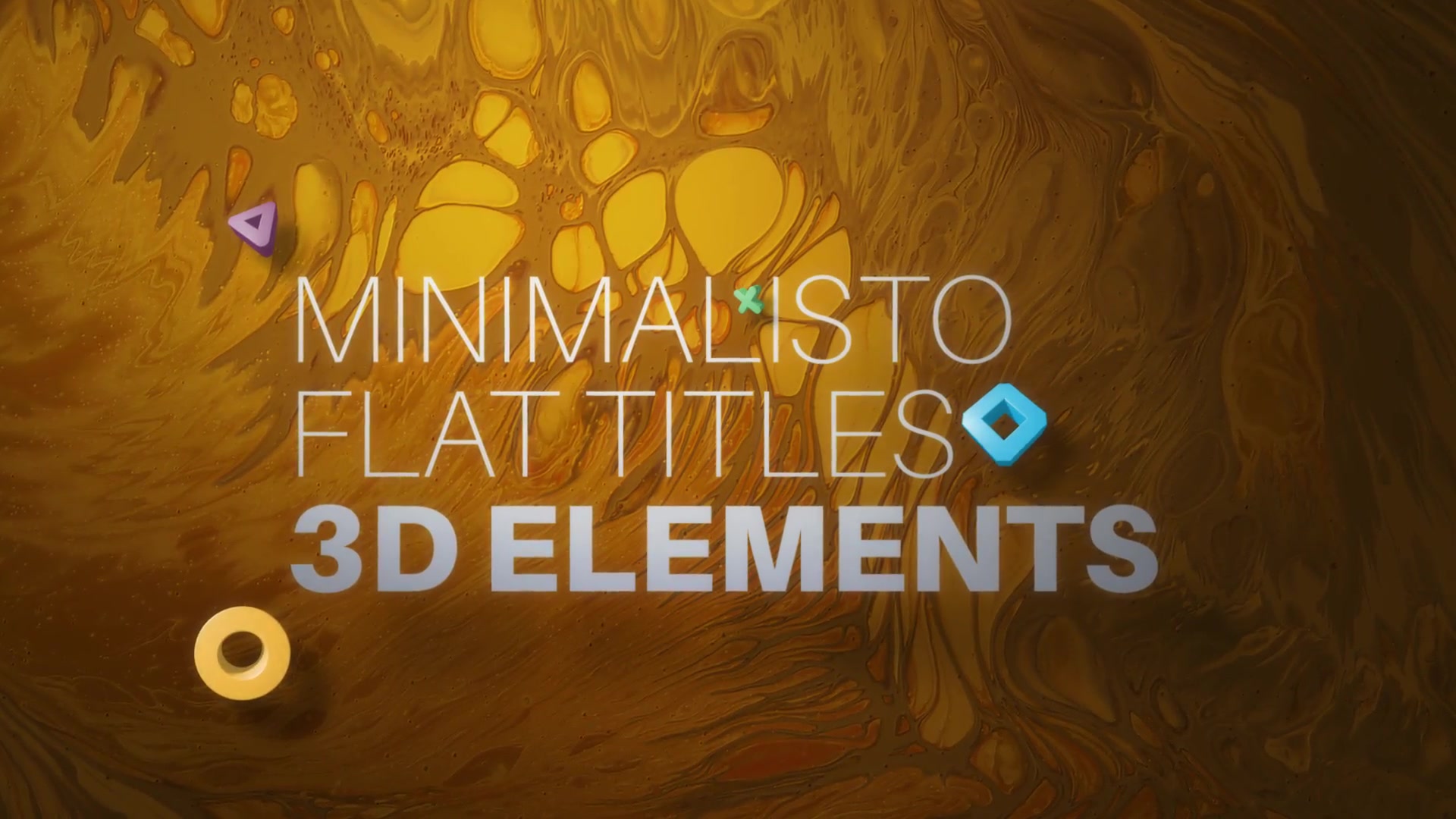 Minimalisto | Flat Titles and 3D Elements Videohive 25738332 After Effects Image 9
