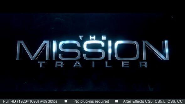 Mission Trailer - Videohive Download 21390955