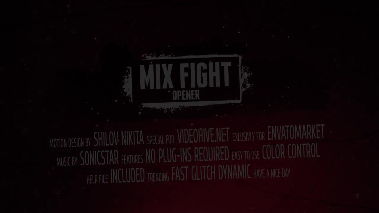 Mix Fight Opener Videohive 14500904 After Effects Image 12