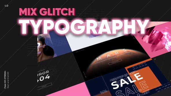 Mix Glitch Typography - Videohive Download 28618716