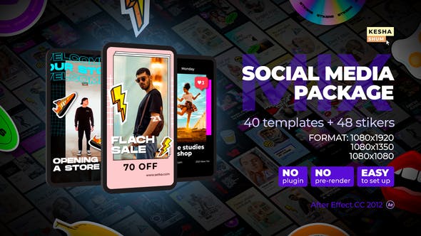MIX Social Media Package - Videohive Download 33567072