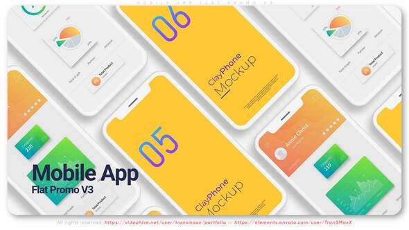 Mobile App. Flat Promo V3 - Videohive Download 32638130