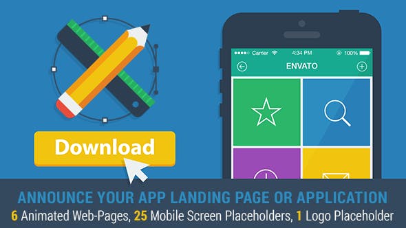 Mobile App Landing Page Promo - Videohive 7578972 Download