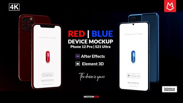 Mobile App Mockup | Phone 12 & S21 Ultra | E3D - Videohive 33910020 Download