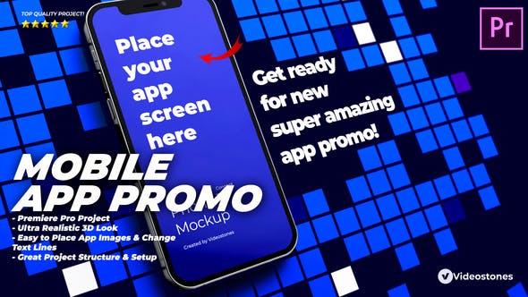 Mobile App Promo App Presentation App Demo Showcase Premiere Pro - Videohive 34095645 Download