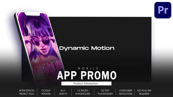 Mobile App Promo Dynamic Fast Mogrt 102 - Videohive 36267524 Download