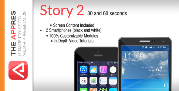 Mobile App Promo Story 2 The Appres - Download Videohive 8824071