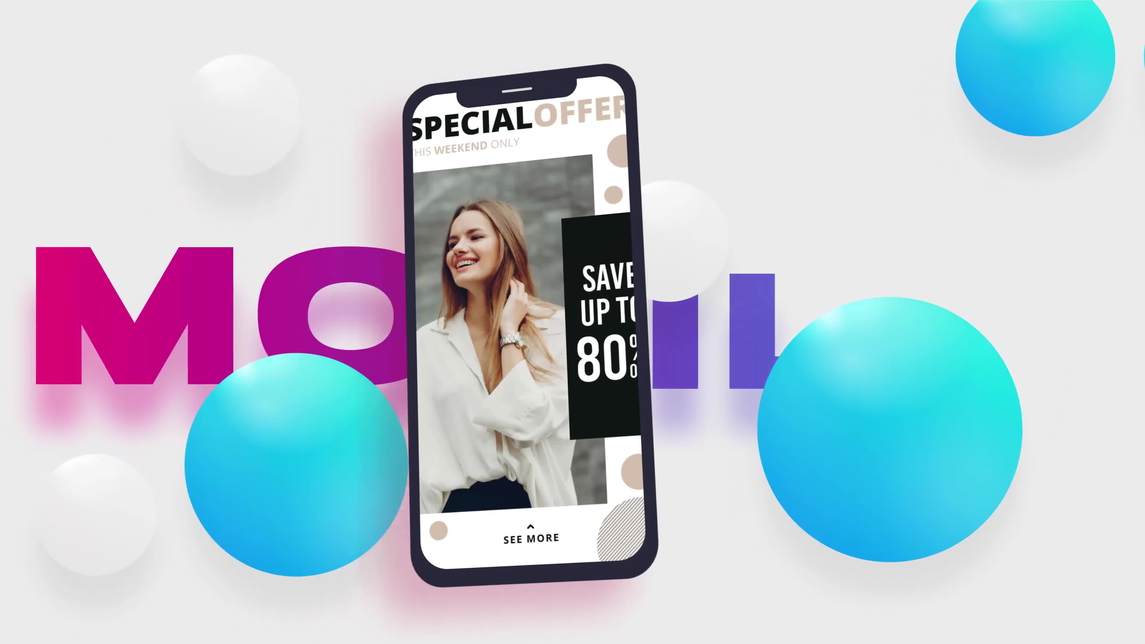 Mobile App Promo Typography B105 Videohive 33323163 After Effects Image 1