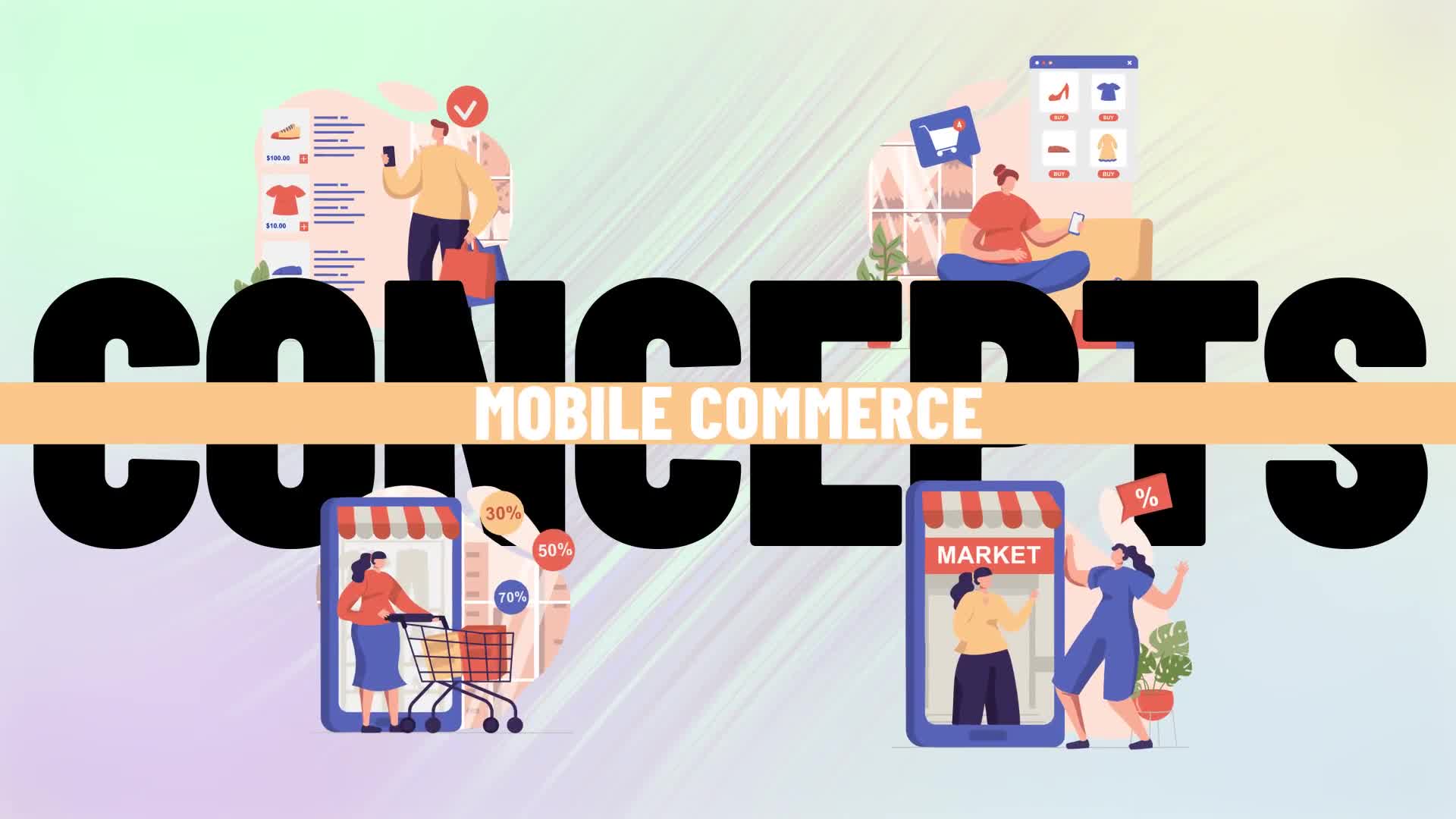 Mobile commerce Scene Situation Videohive 36653944 After Effects Image 1