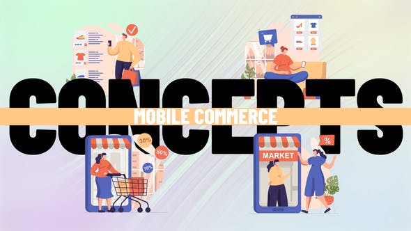 Mobile commerce Scene Situation - Download 36653944 Videohive