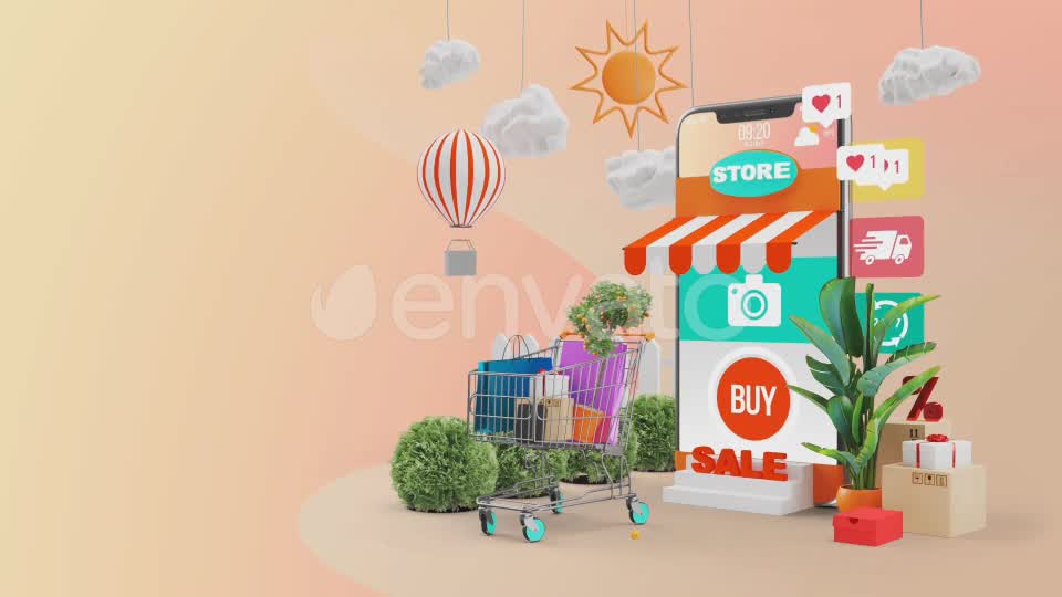 Mobile Online Shopping AE Project Videohive 28782295 After Effects Image 11