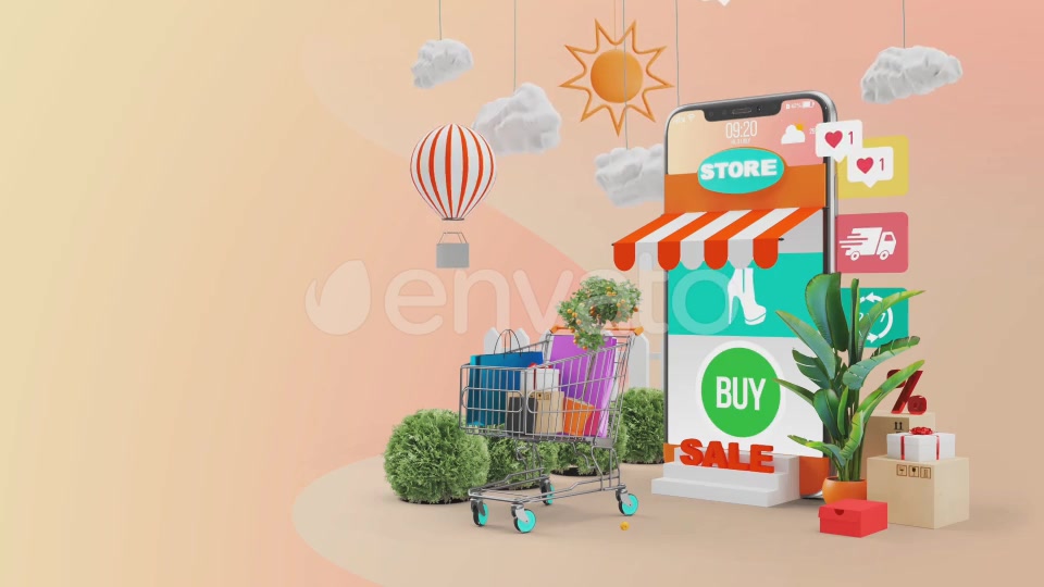 Mobile Online Shopping AE Project Videohive 28782295 After Effects Image 7