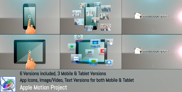 Mobile Tablet Apps Promo Apple Motion - Download Videohive 21362825