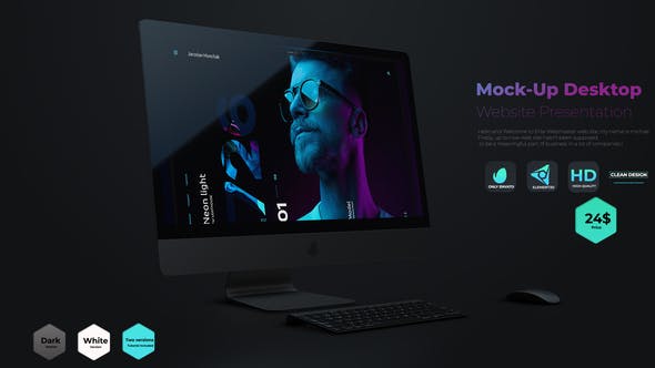 Mock Up Desktop // Website Presentation - Download Videohive 26480140