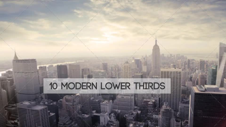 Modern And Clean Lower Thirds - Download Videohive 8419460
