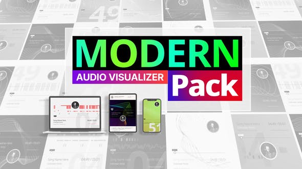 Modern Audio Visualizer Minimal Music Visuals - 33349615 Videohive Download