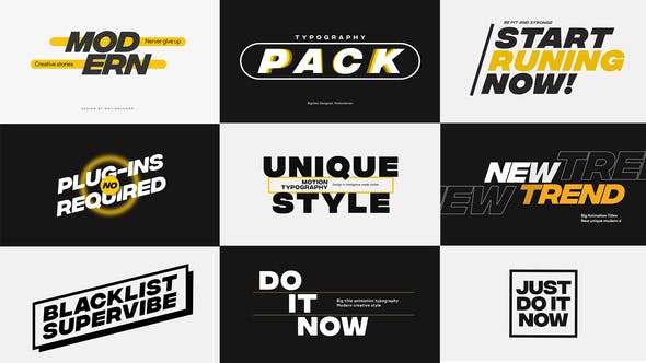 Modern Big Titles Pack - Download 36709311 Videohive