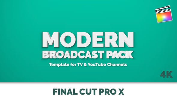 Modern Broadcast Pack Final Cut Pro X & Apple Motion - Download Videohive 29366516