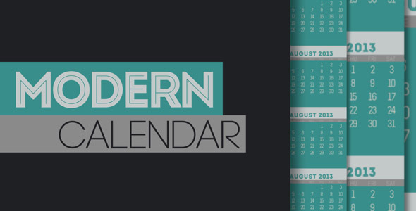 Modern Calendar - Download Videohive 5230037