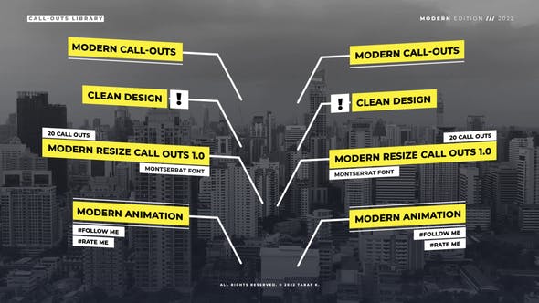 Modern Call Outs 1.0 | After Effects - 36369178 Download Videohive
