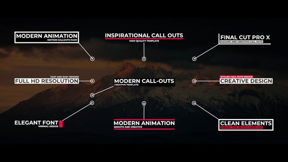 Modern Call Outs - 29733907 Videohive Download