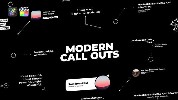 Modern Call Outs - 33120679 Download Videohive