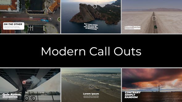 Modern Call Outs | After Effects - 34107181 Videohive Download