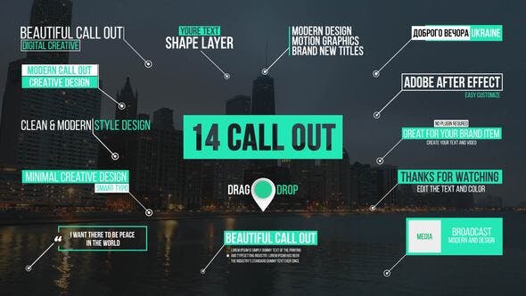 Modern Call Outs | After Effects - Videohive Download 37347799