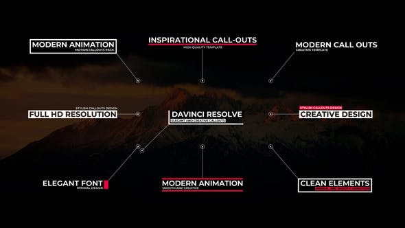 Modern Call Outs For DaVinci Resolve - 29465791 Download Videohive