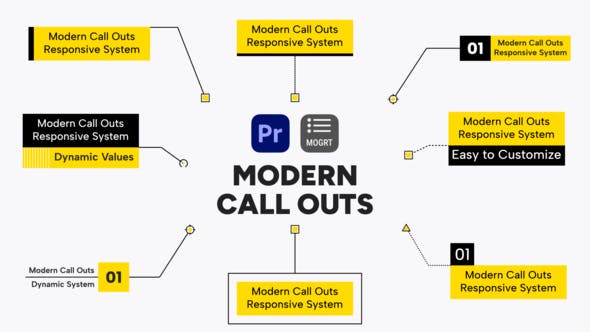 Modern Call Outs For Premiere Pro - Download Videohive 39991819