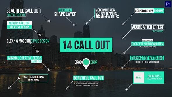 Modern Call Outs | Premiere Pro - Videohive 37389947 Download