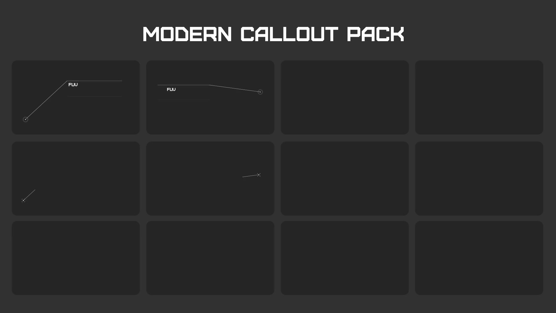 Modern Callout Packs - Download Videohive 22644998
