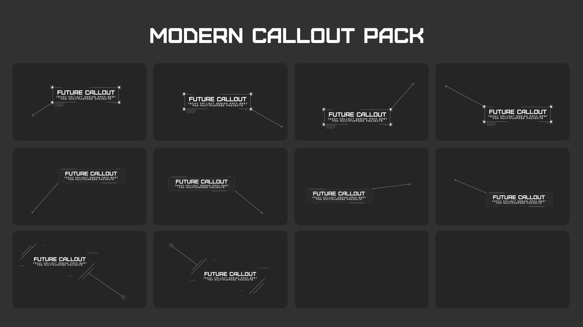 Modern Callout Packs - Download Videohive 22644998