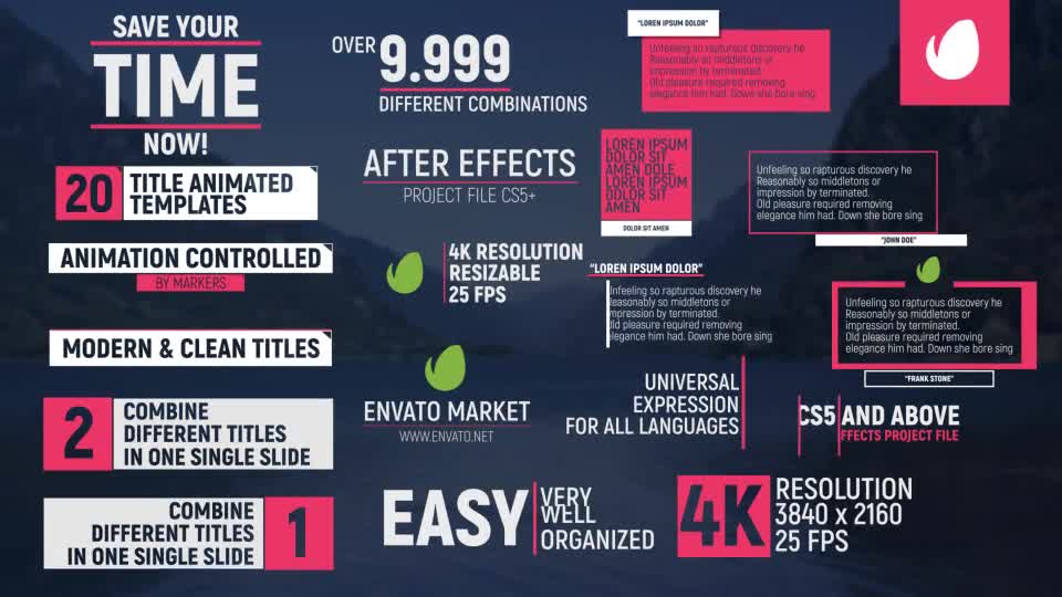 Modern & Clean Titles and Lower Third Videohive 20704397 After Effects Image 1