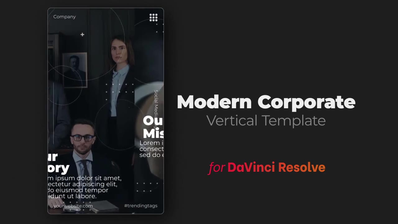 Modern Corporate | DaVinci Resolve Template | Vertical Videohive 34220694 DaVinci Resolve Image 3