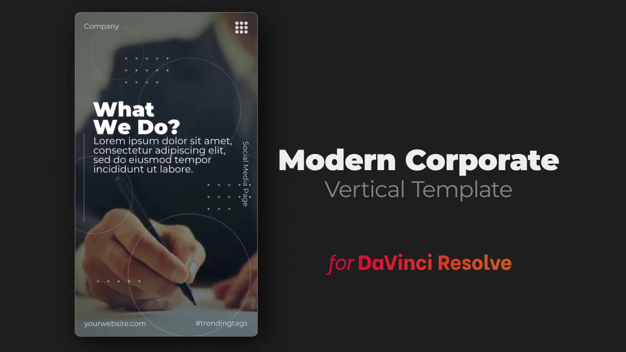 Modern Corporate | DaVinci Resolve Template | Vertical Videohive 34220694 DaVinci Resolve Image 5