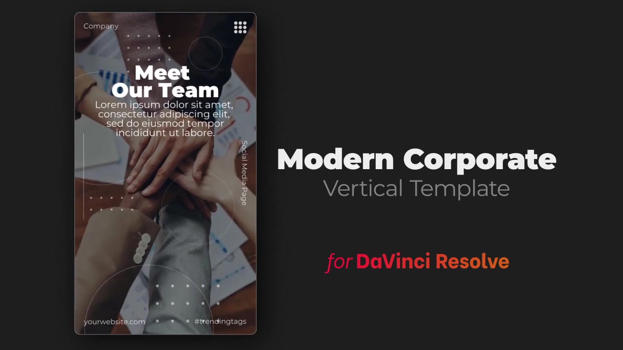 Modern Corporate | DaVinci Resolve Template | Vertical Videohive 34220694 DaVinci Resolve Image 7