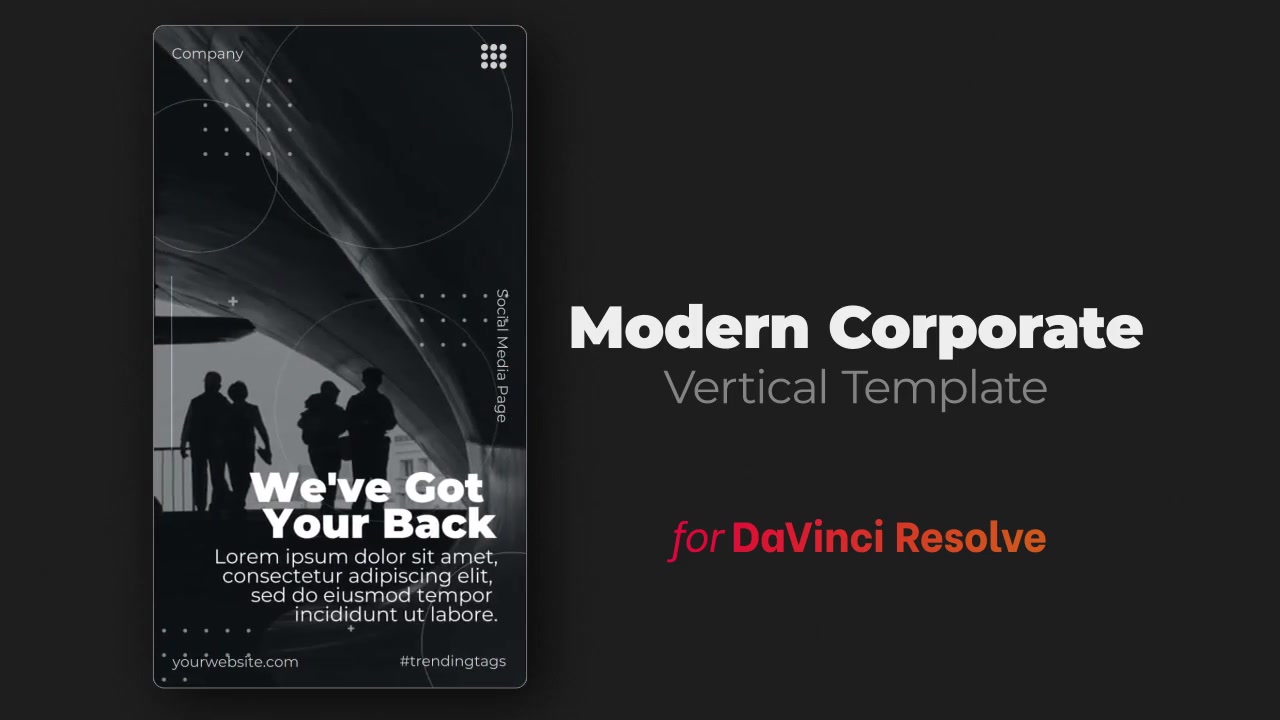 Modern Corporate | DaVinci Resolve Template | Vertical Videohive 34220694 DaVinci Resolve Image 8