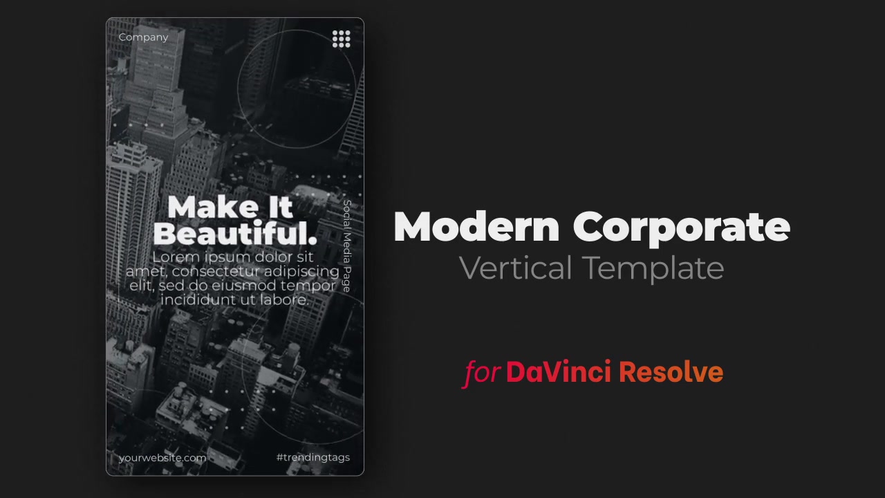 Modern Corporate | DaVinci Resolve Template | Vertical Videohive 34220694 DaVinci Resolve Image 9