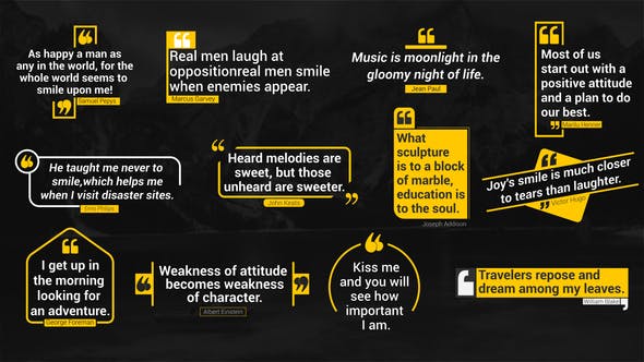 Modern Dynamic Quotes Titles - Videohive Download 28441437
