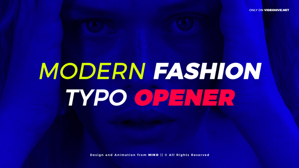 Modern Fashion Typo Opener - Download Videohive 21403549